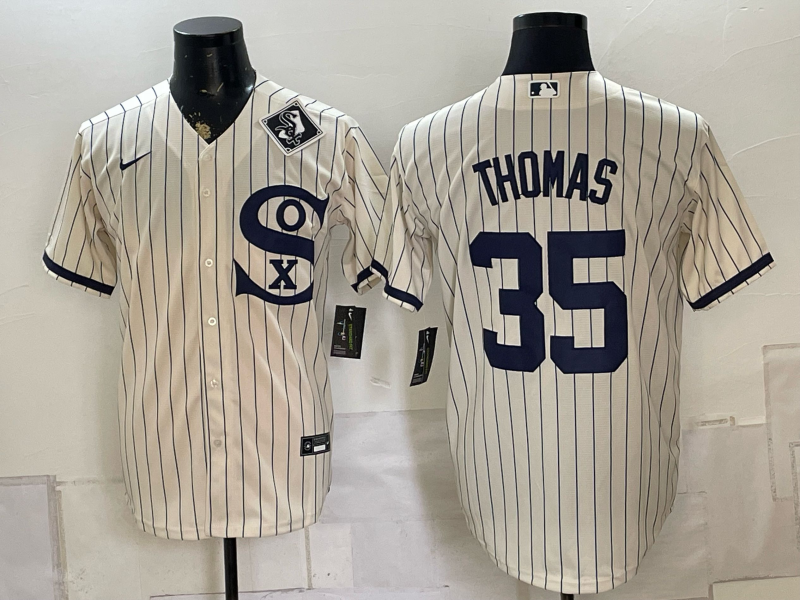 Men 2026 Chicago White Sox #35 Thomas white Game Nike MLB Jersey 0823003->chicago white sox->MLB Jersey